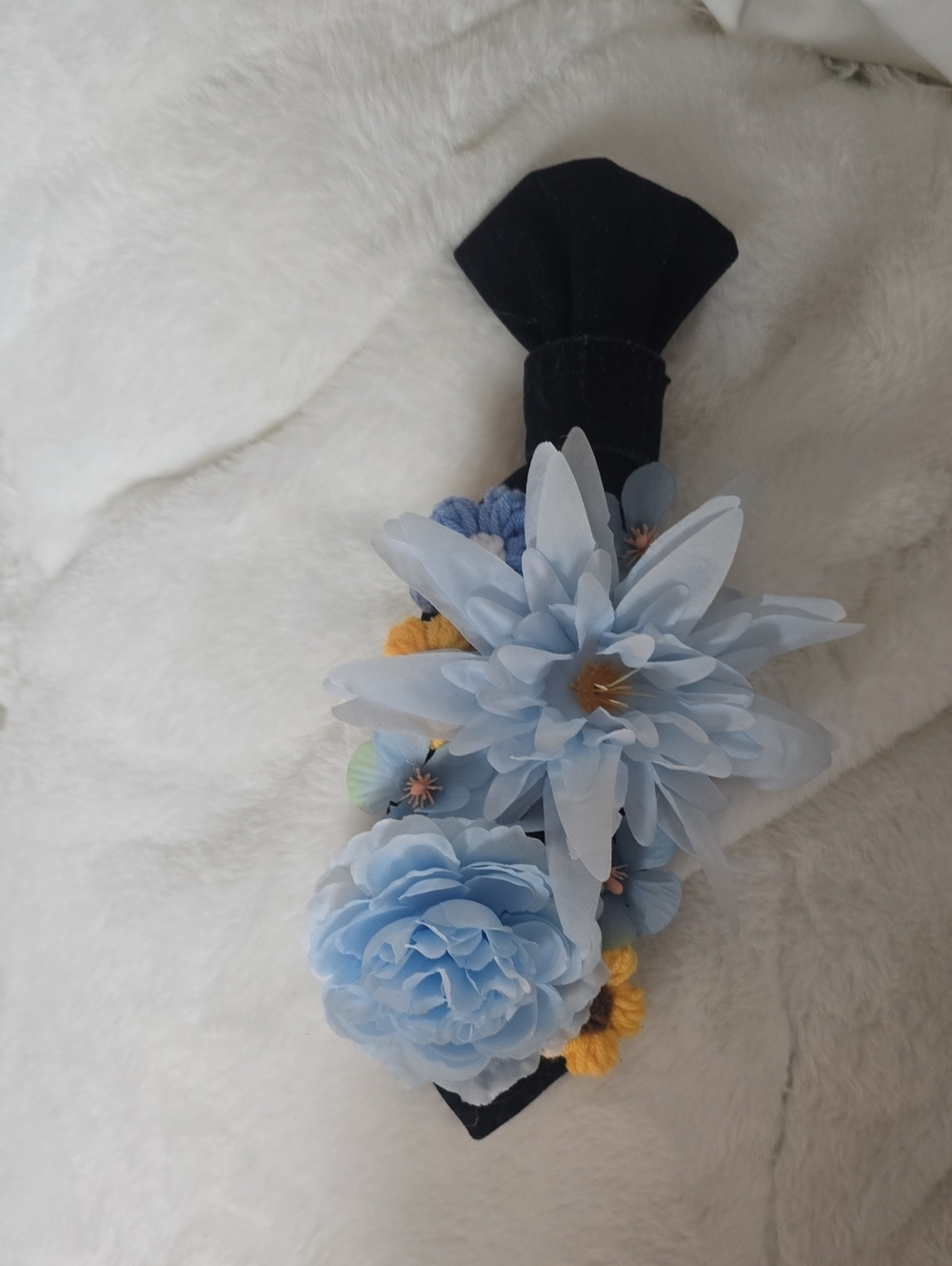 Blue Floral Hair Clip